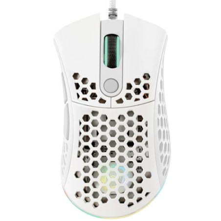 mouse noua myst mesh gaming usb 10000dpi 7 tasti rgb bianco [ms0421st-m80w18m]