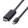 cavo adattatore value 11995797 mini displayport maschio a hdmi maschio
