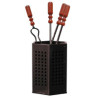Set attrezzi camino mille pz.4 rombo [mille]