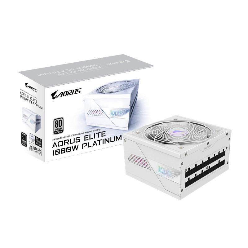 alimentatore 1000w gigabyte aorus elite p1000w 80 plus platinum bianco