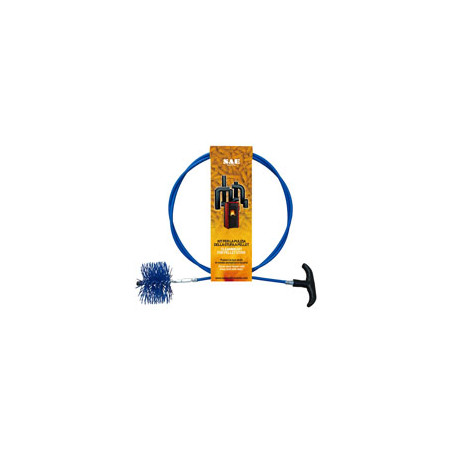 Scovolo spazzolificio aiello per tubi pellet in in nylon tondo mm