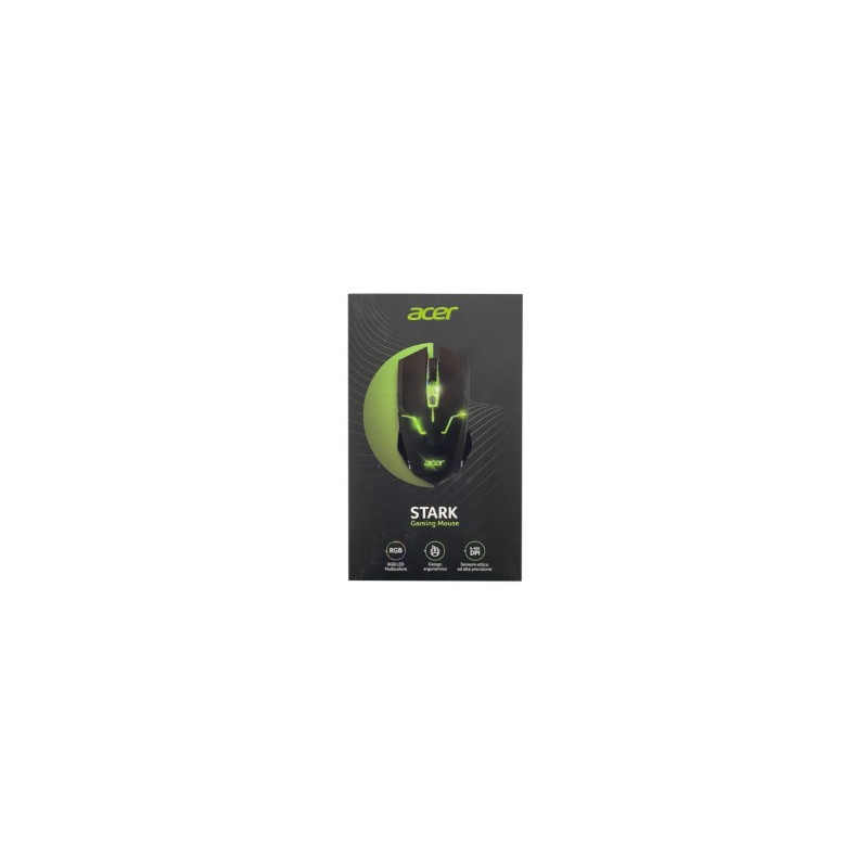 mouse acer wired usb 6400dpi nero [stark-gm1200]
