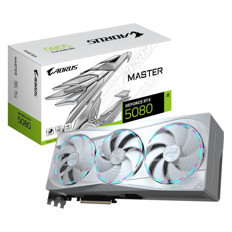 scheda video nvidia gigabyte geforce rtx 5080 aorus master ice 16gb