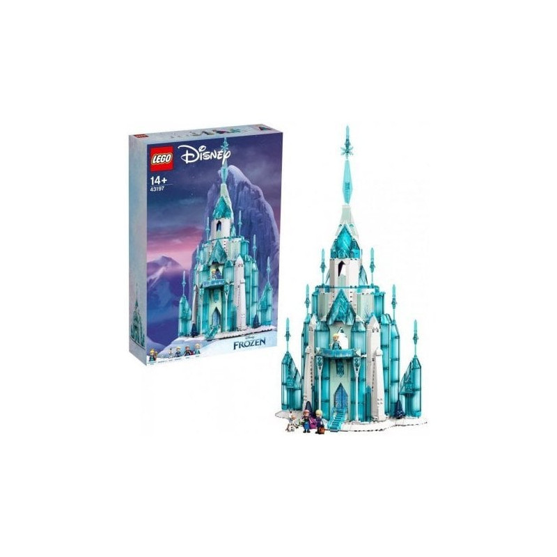 gioco da costruzione lego disney castello di ghiaccio/frozen multicolore