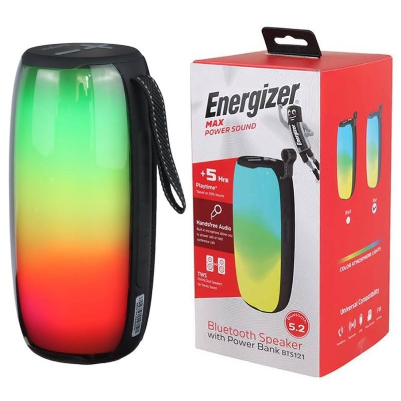 altoparlante portatile energizer wireless bluetooth 1800mah 6w [bts121]
