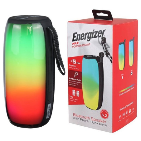 altoparlante portatile energizer wireless bluetooth 1800mah 6w [bts121]