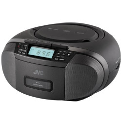 autoradio portatile jvc bluetooth 2x2w 28.0x29.5x16.5cm nero [jvcrce444b]