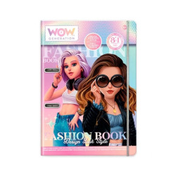 gioco creativo kids euroswan fashion book wow generation libro di