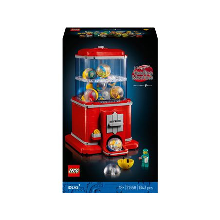set di costruzioni lego ideas 21358 distributore automatico di minifigure