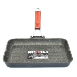 Bistecchiera alluminio pressofusa risoli granito cm 32x24 [risoli]