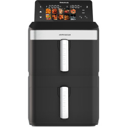 friggitrice ad aria taurus air fry duo slim af2602 con due cestelli