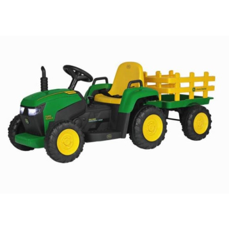 trattore elettrico peg perego igor0120 john deere con rimorchio farm
