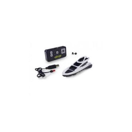 barca radiocomandata carson acht nano racer motoscafo rc 2.4ghz bianco/nero