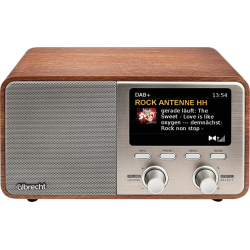 radio digitale albrecht dr 760 avvisi asa dab/fm/bluetooth marrone/argento