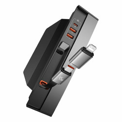 hub per console baseus t-space con cavo 2xusb-a 45w nero