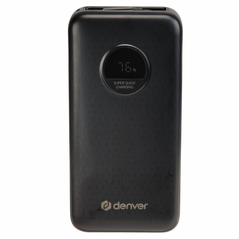 batteria portatile denver pqc-20065 powerbank 20000mah nero [117140000670]