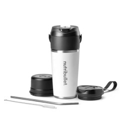 shaker frullatore portatile nutribullet flip nbp016w 0.59l bianco
