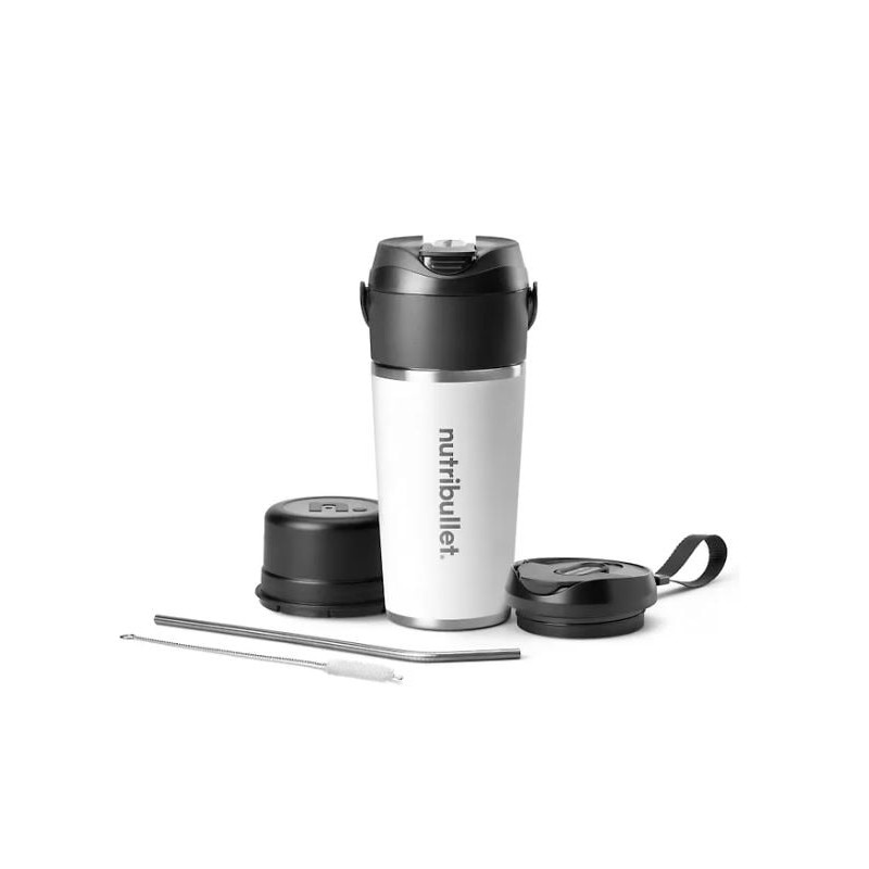 shaker frullatore portatile nutribullet flip nbp016w 0.59l bianco