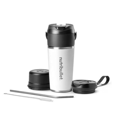 shaker frullatore portatile nutribullet flip nbp016w 0.59l bianco