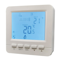 cronotermostato digitale bravo qubo lcd bianco [93003116]