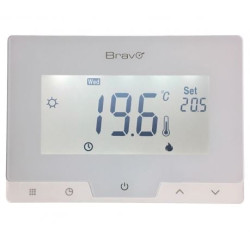 cronotermostato digitale bravo glam lcd bianco [93003110]