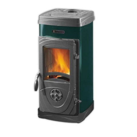 stufa a legna la nordica super junior lean 5kw classe a verde