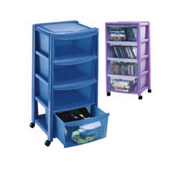 Cassettiera stefanplast 4 cassetti bianca 40x40 h.80 [stefanplast]