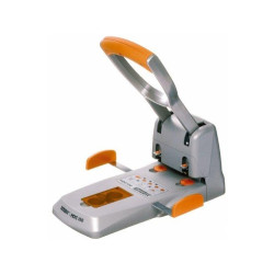 perforatore rapid 2 fori max 150 fogli hdc150 grigio/arancio [23000600]