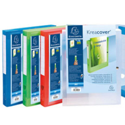 cartellina archivio exacompa 24x32x4cm colori assortiti kreacover