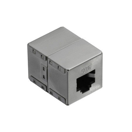 connettore di rete logilink 1:1 cat.6 stp, in metallo [np0054]