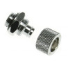conettore bitspower 1/4" su 11/8mm argento lucido