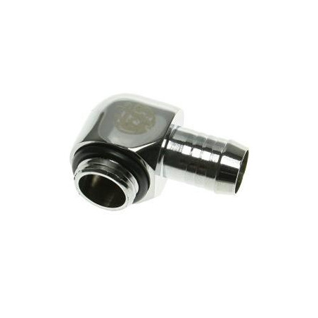 bitspower fitting angolo 1/4 pollice su id 10mm - lucido nero