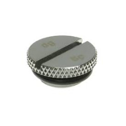 tappo di chiusura watercooling bitspower 1/4" argento lucido