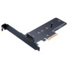 adattatore m.2 akasa m.2 x4 pci-e nero