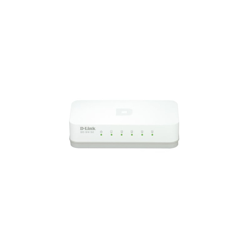 Switch d-link 5 porte fast ethernet easy desktop switch go-sw-5e