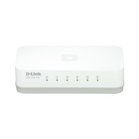 Switch d-link 5 porte fast ethernet easy desktop switch go-sw-5e