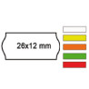 pack 10 rotoli 1000 etich. 26x12mm onda giallo perm. printex [2612sfr10gi]