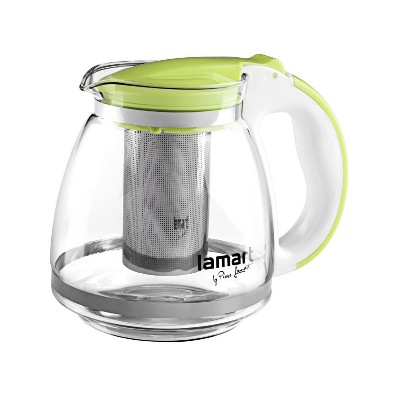 caraffa filtrante lamart lt7028 1.5l in vetro limpido/verde [hnlamazlt7028gr]