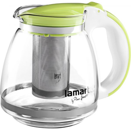 caraffa filtrante lamart lt7028 1.5l in vetro limpido/verde [hnlamazlt7028gr]