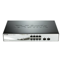 Switch d-link 48,3cm d-link 8xge 10/100/1000 /2xsfp poe/l2/snmp
