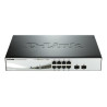Switch d-link 48,3cm d-link 8xge 10/100/1000 /2xsfp poe/l2/snmp