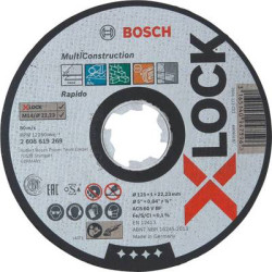 bosch accessories 2608619269 disco di taglio dritto 125 mm 22.23