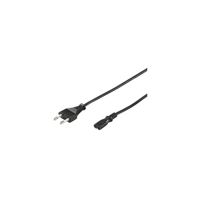 cavo di alimentazione goobay c7 bk 1,8m [51322]