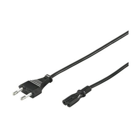 cavo di alimentazione goobay c7 bk 1,8m [51322]