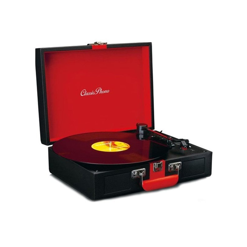 giradischi lenco tt-110 nero/rosso [tt110bl]