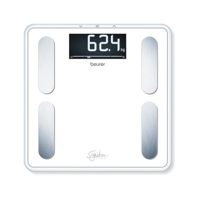 bilanca pesapersone beurer bf 400 elettronica in vetro bianco [73575]