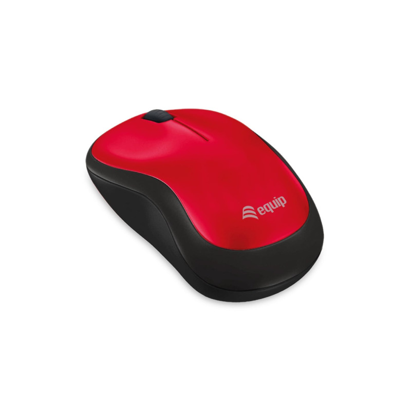mouse ottico wireless conceptronic confort equip 1200dpi rosso [245113]