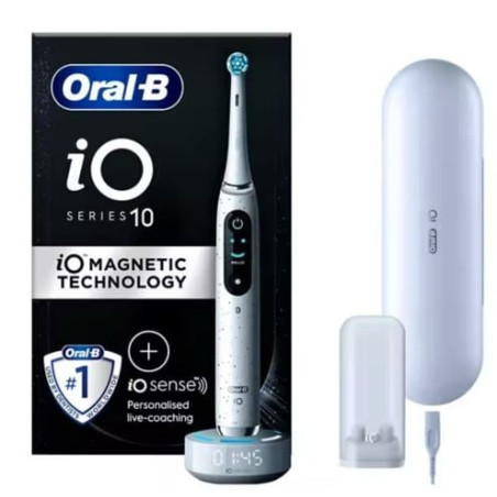 spazzolino elettrico oral-b io10 stardust bianco [io 10 stardust