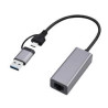 adattatore di rete gembird gigabit ethernet usb 3.1 type-c grigio