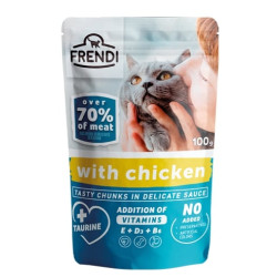 cibo umido per gatti frendi bocconcini in salsa con pollo 100 g